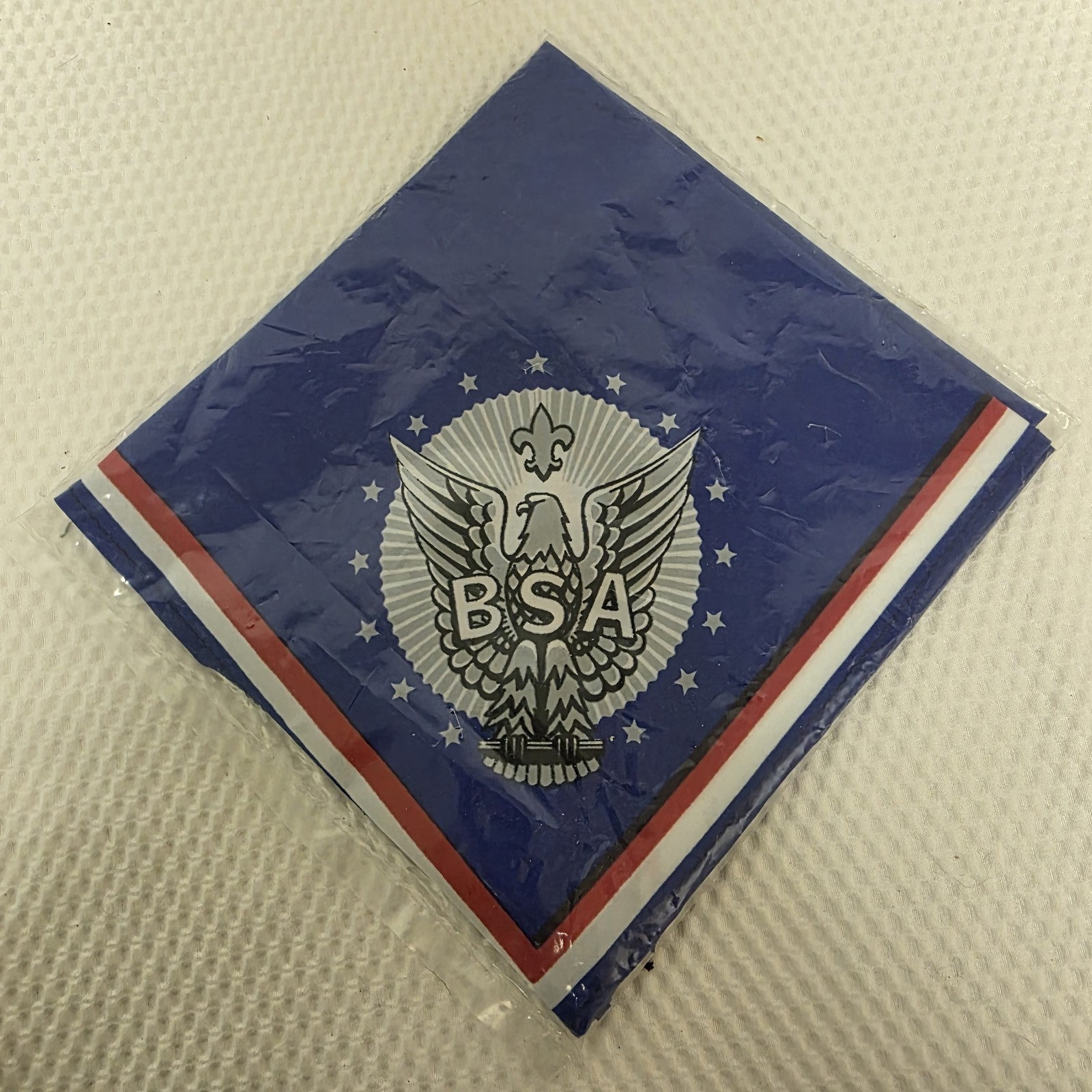 100% Polyester Eagle Scout Neckerchief 1980s NOS BSA Boy Scouts of America
