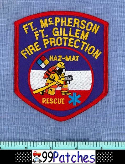 FT MCPHERSON FT GILLEM HAZ-MAT GEORGIA US Army Military Fire Rescue EMS Patch 8N