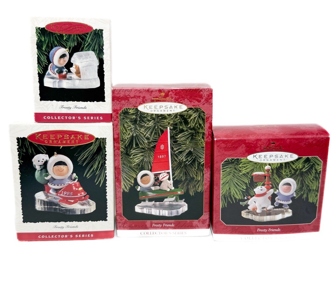 Hallmark Keepsake Ornament Christmas Frosty Friends 1993 1995 1997 1999 90’s Lot