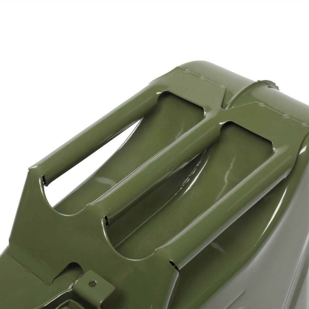 20L Portable Fuel Storage Can, Army Green Petrol Diesel Container with Spout