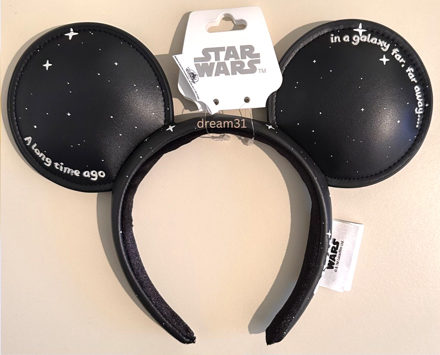 BNWT Disney Star Wars Galaxy Mickey / Minnie Mouse Ears Headband – Black