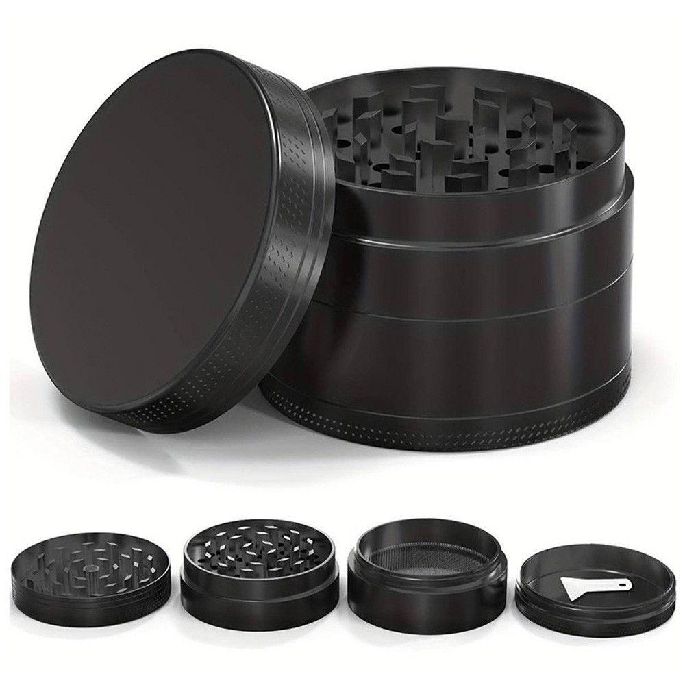 Herb Grinder 4 Layer 3 inch Large Metal Tobacco Crusher Magnetic Tobacco Grinder