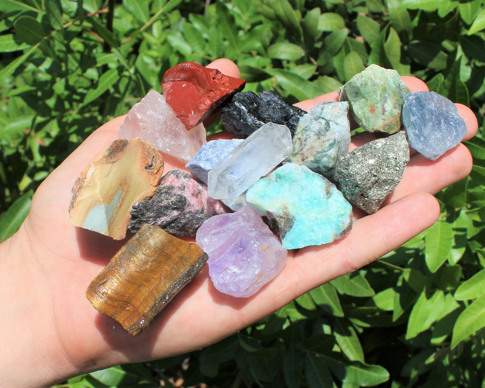 Bulk Mixed Crafters Collection: Gems Crystal Natural Rough Raw 1/2 lb Lot