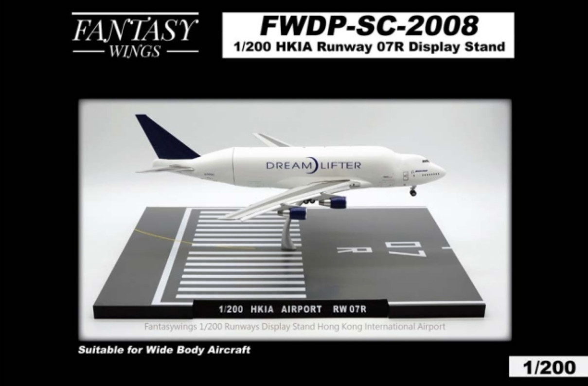 Hong Kong Airport Runway 07R Display Stand 1/200 Fantasywings FWDP-SC-2008