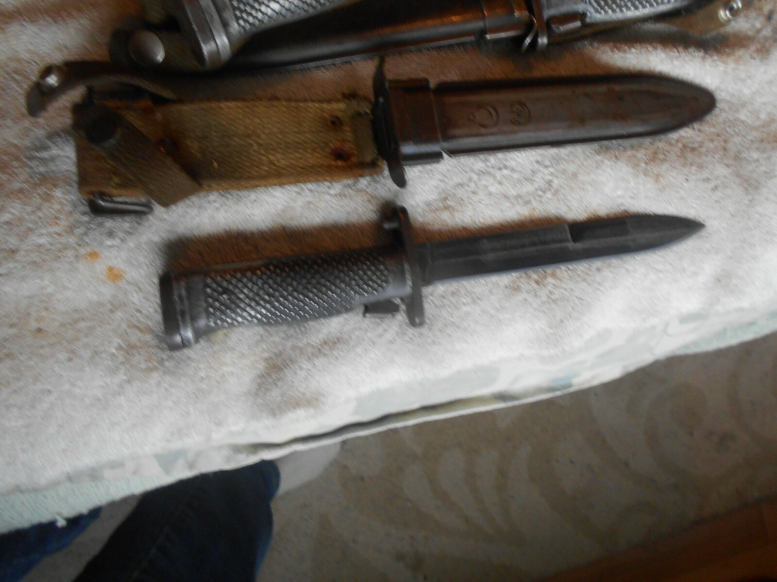 turkish marked M-1 garand bayonet bayonette turk turkey M-5A1 model w scabbard