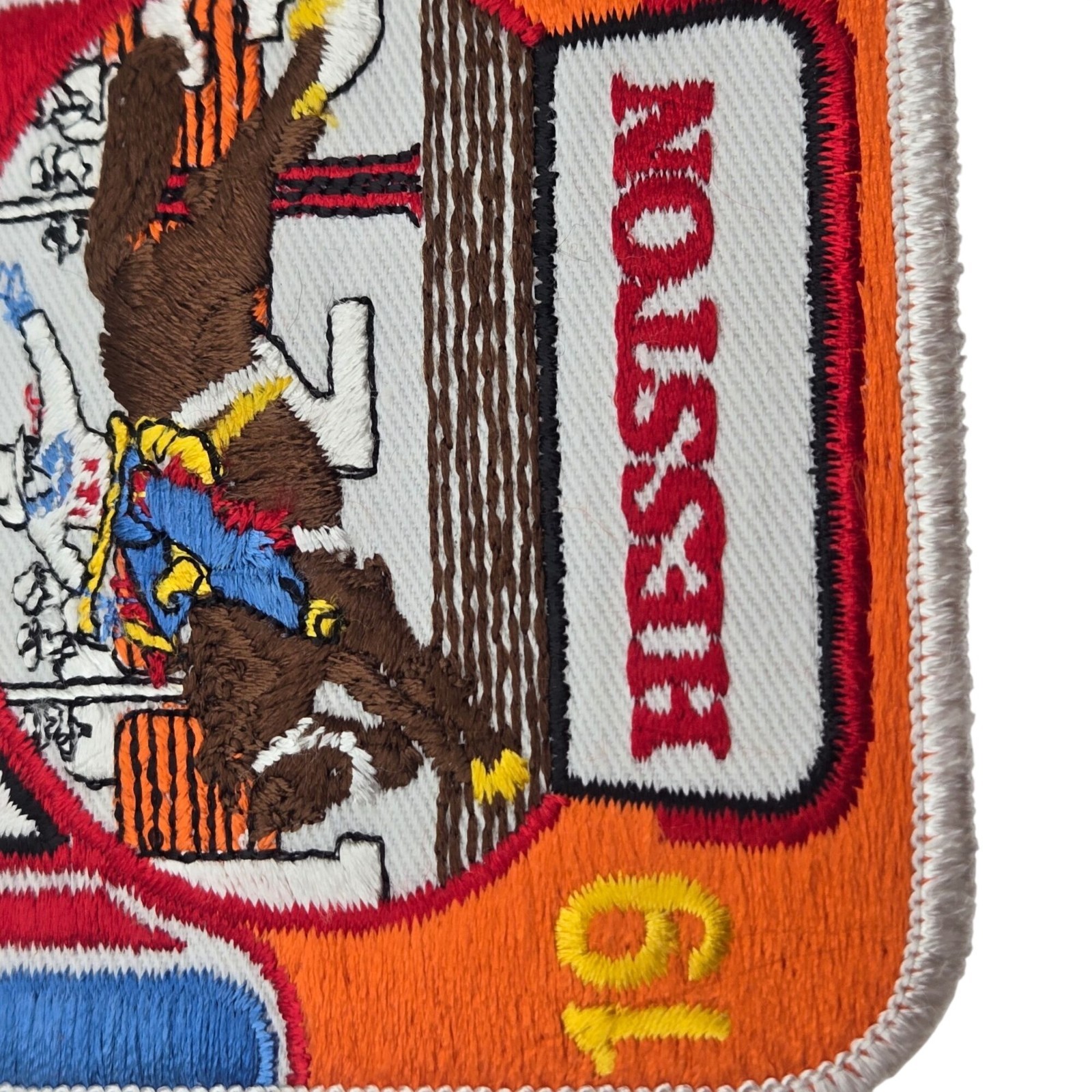 1976 Hesston NFR Patch National Finals Rodeo Vintage Cowboy Western Wear