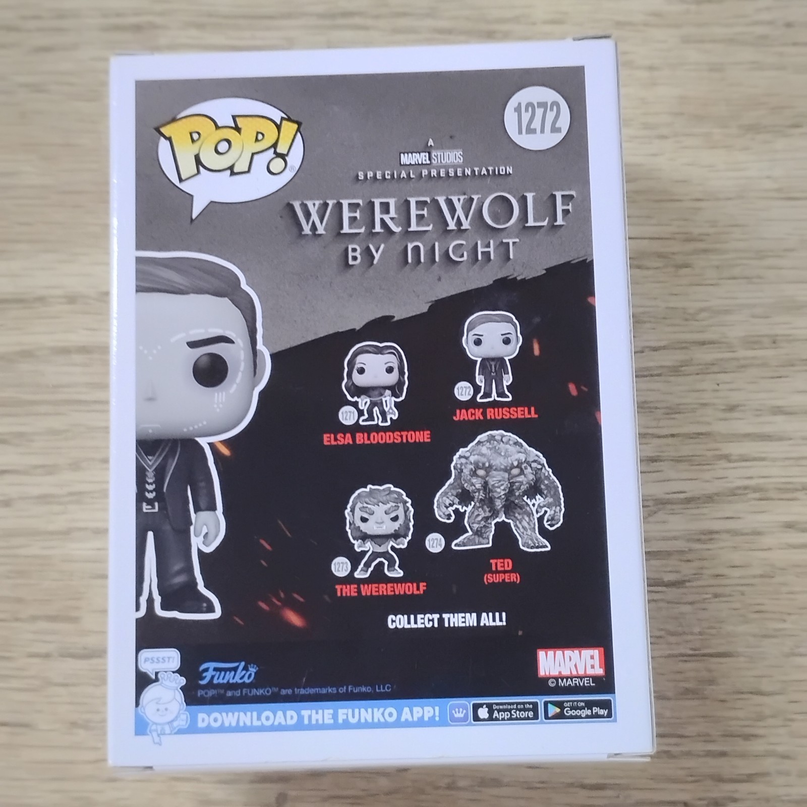Funko Pop! Marvel Werewolf by Night Jack Russell #1272 Vinyl Figure NIB