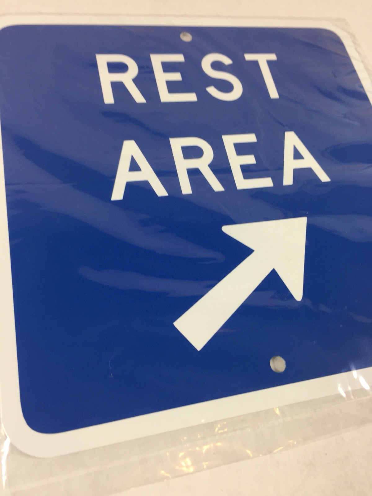 Rest Area Metal blue Road Traffic Sign 6″x6″ (NEW)