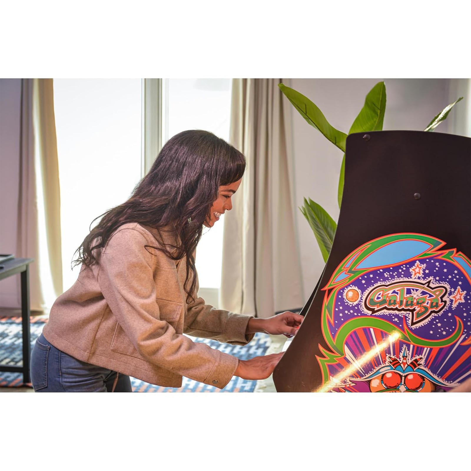 Arcade1Up Ms. Pac-Man Class of ’81 Deluxe Arcade Machine with 12 Retro Games