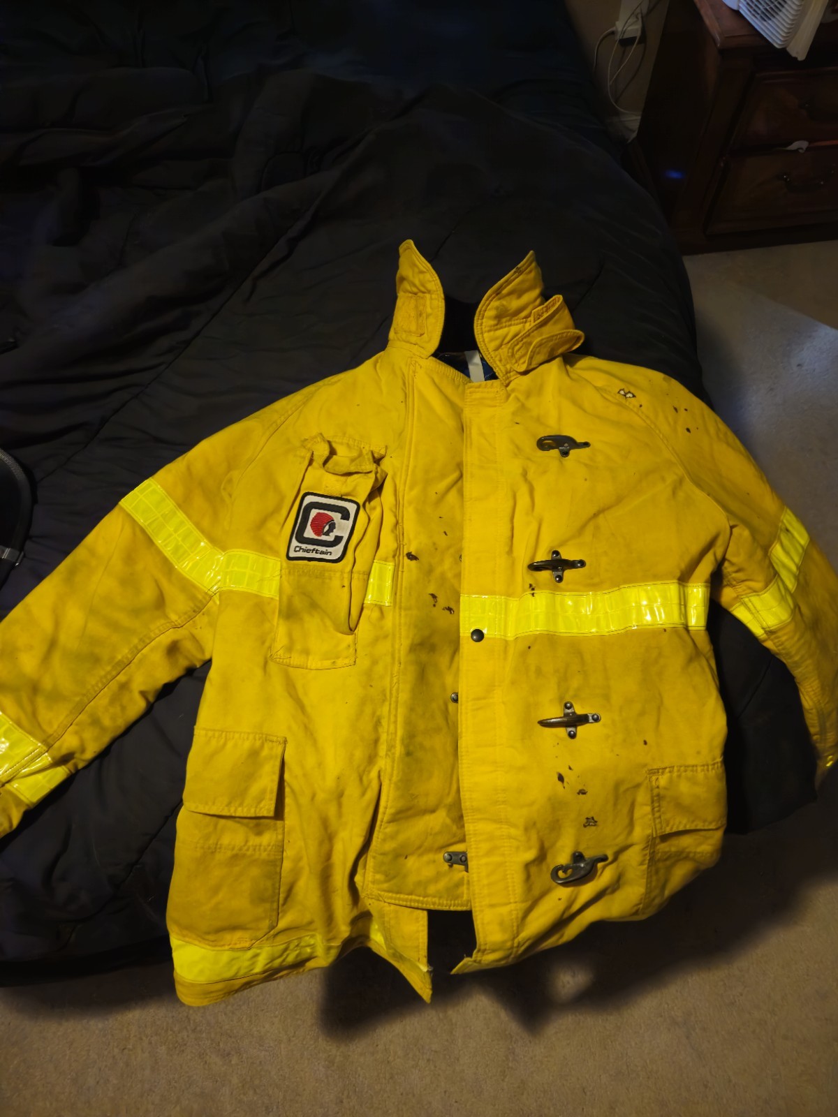 Vintage Chieftan 300 Fire Fighter Jacket Large