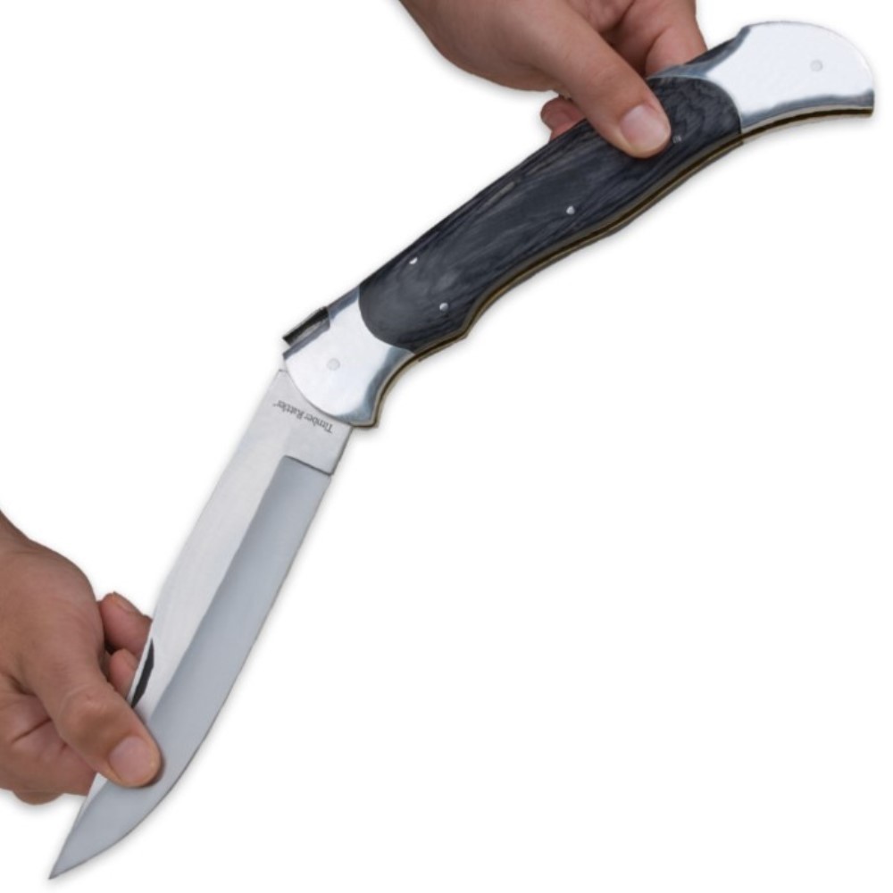 Giant Knife! Huge Timber Rattler Scarab Lock Back Folder! NEW – BIG MONSTER!
