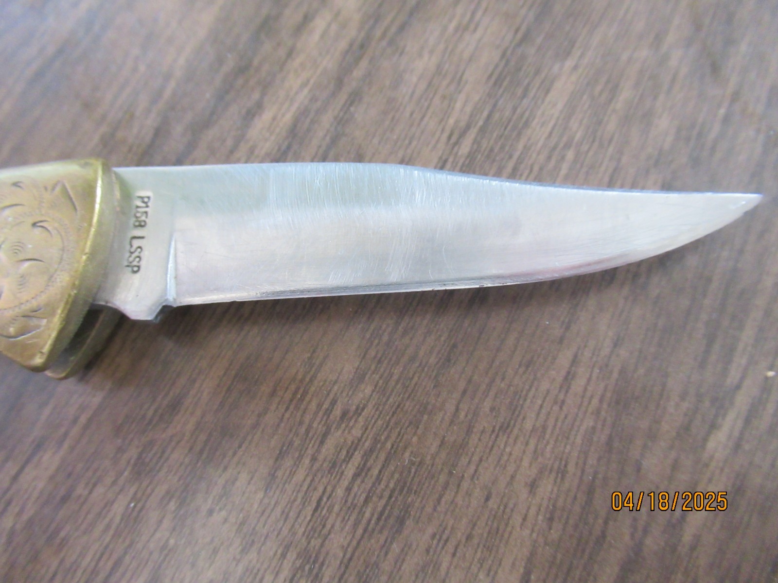 Vintage Case Knife Maco With Decorated Engraved Handle