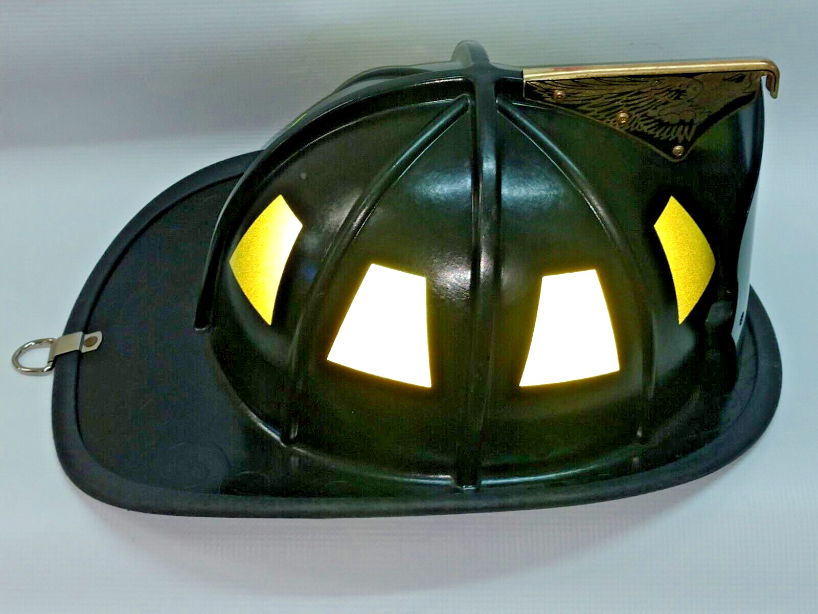8 Reflective Fluorescent Lime-Yellow Fire Helmet Tetrahedrons Tets Firefighter