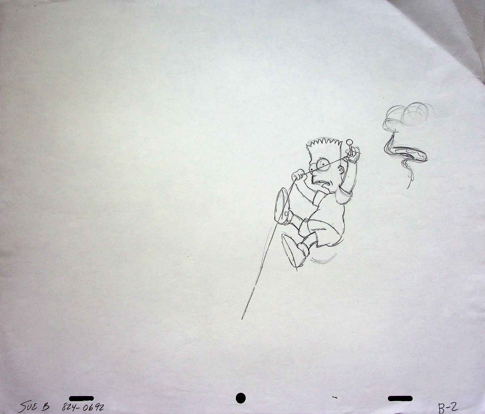 The Simpsons Production Hand Drawn Animation Pencil 20th Century Fox