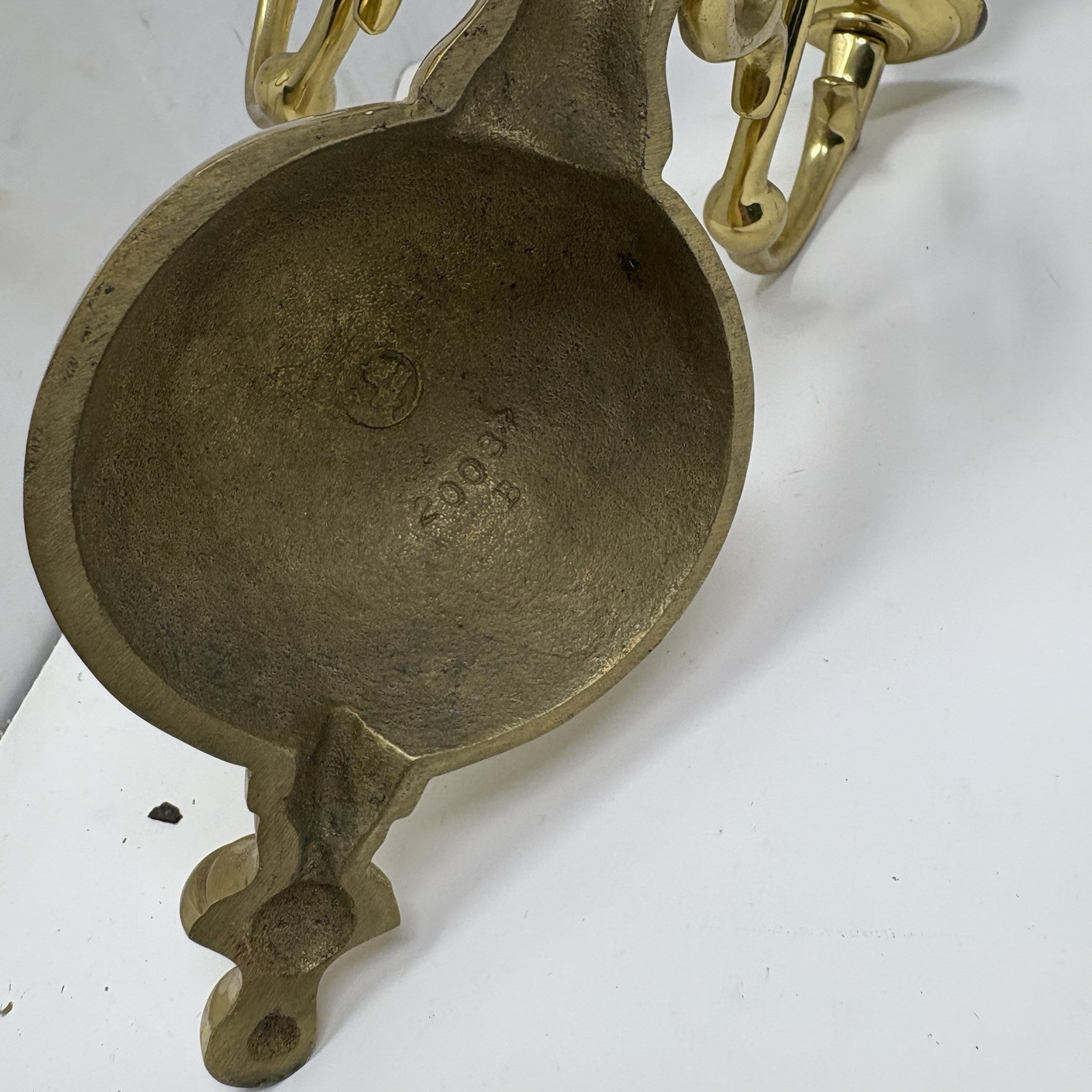 Vintage Brass Wall Candelabra 3 Arm Sconce Wall Mount Candle Holder 13″