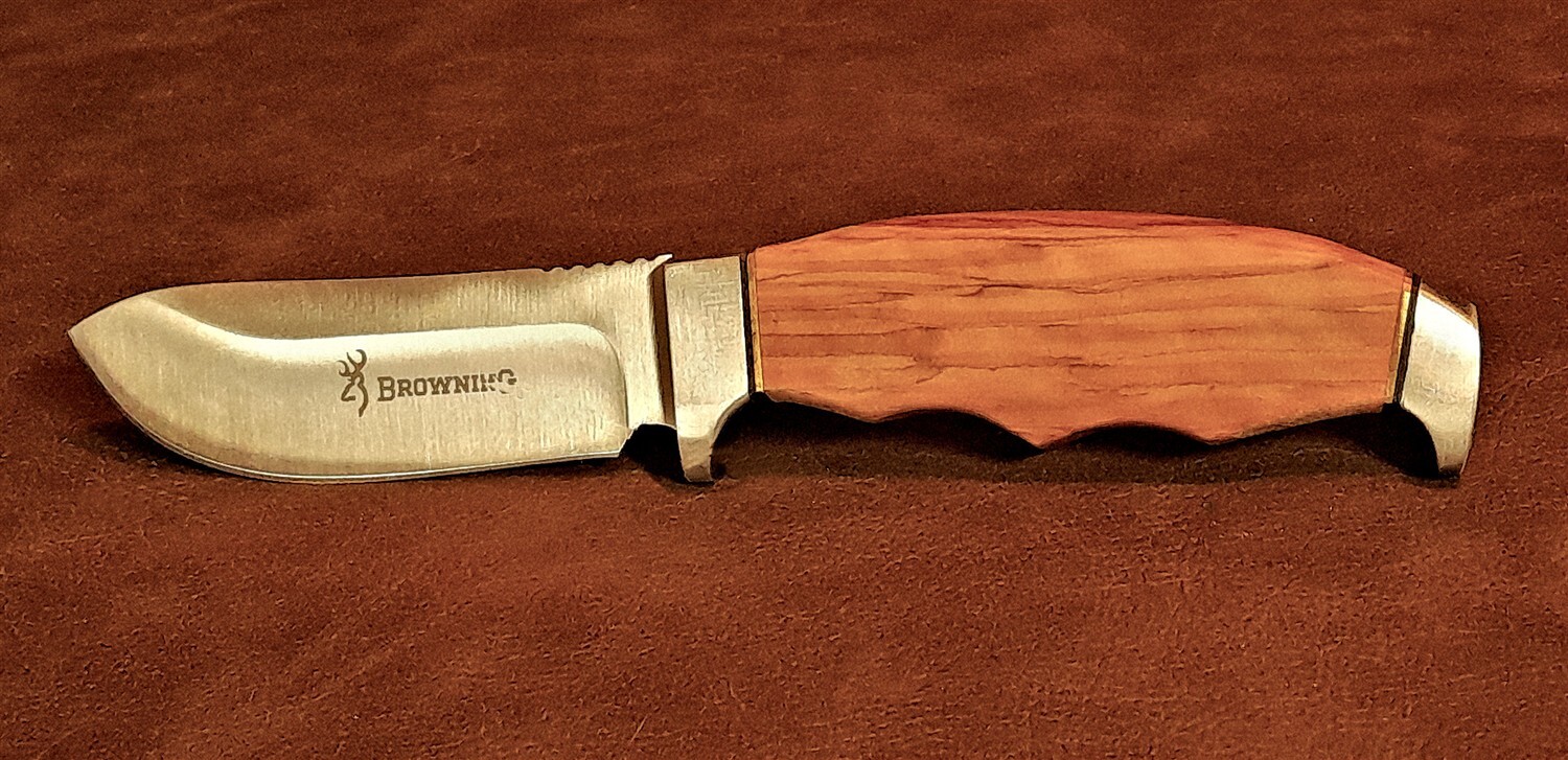 Browning Olive Wood 8 1/4″ Fixed Blade Hunting Skinner w/Sheath
