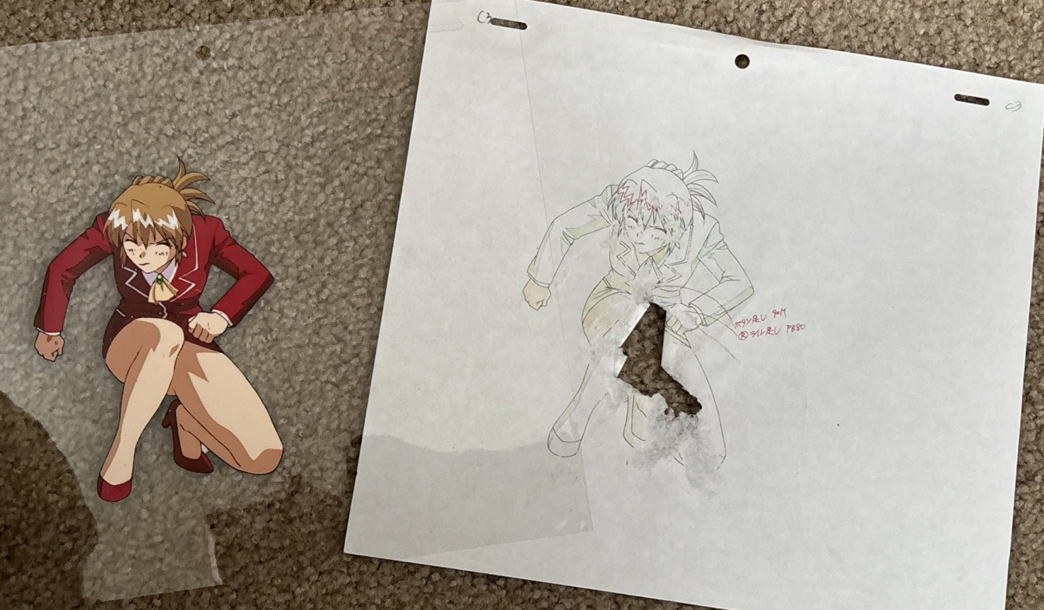 Animation Production Cel Lot of 4