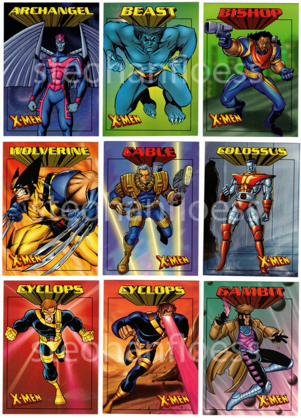1997 Fleer X-Men .99 International ’97 You Pick the Care Complete Your Set