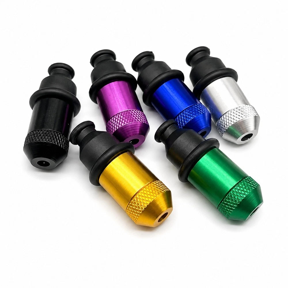 6 Pack Mini One Hitter Metal Tobacco Portable Smoking Pipe With Cleaning tools