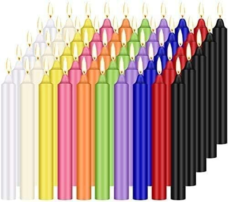 Unscented 4″ Mini Chime Ritual Spell Taper Candle – Set of 100