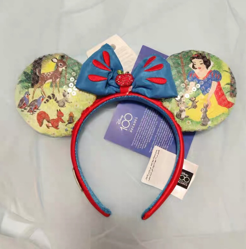 Disney Parks Mickey Mouse 100 Years Decades 2 of 10 Snow White Ears Headband