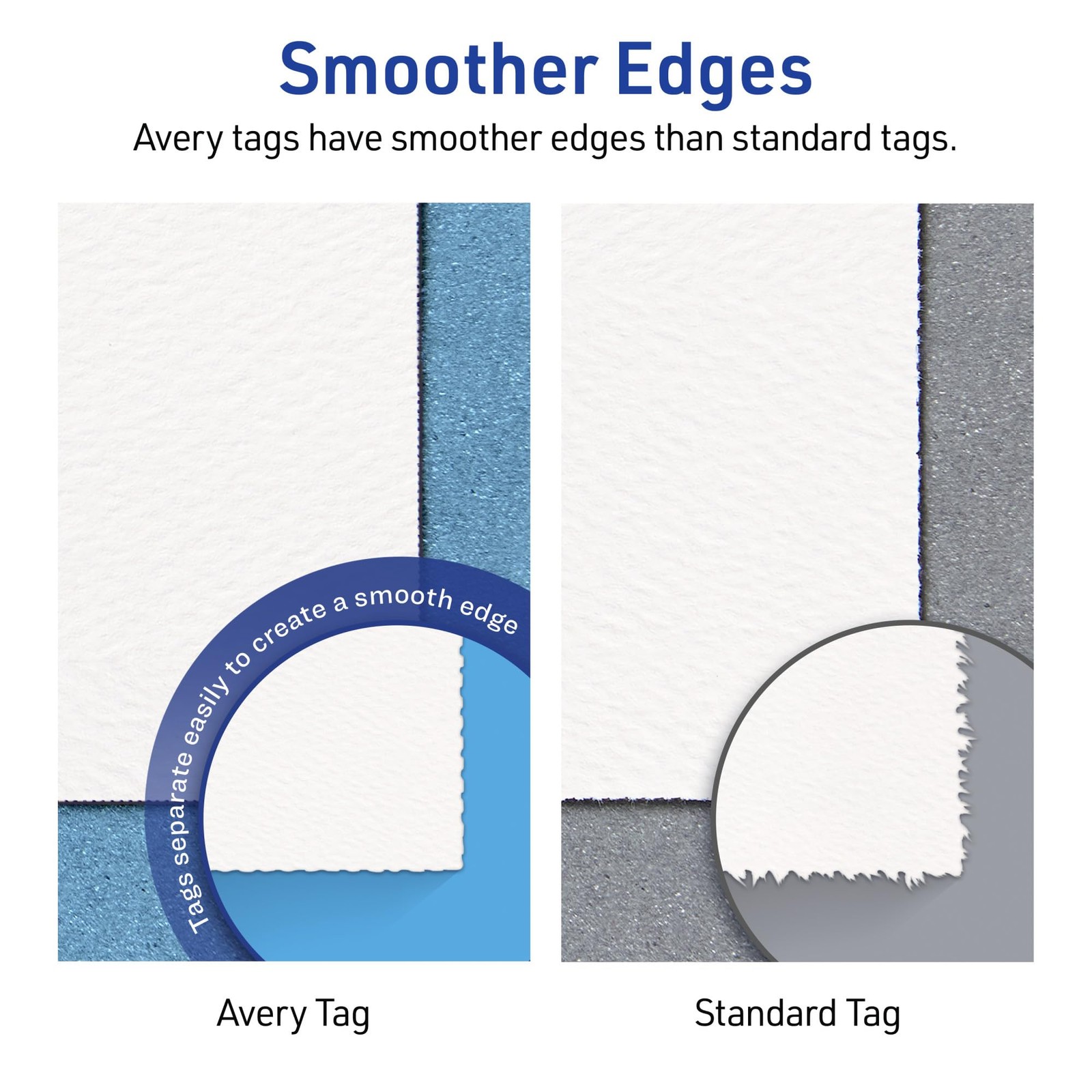 Avery Printable Rectangle Rounded Jewelry Tags Sure Feed Technology 1.5 X 2