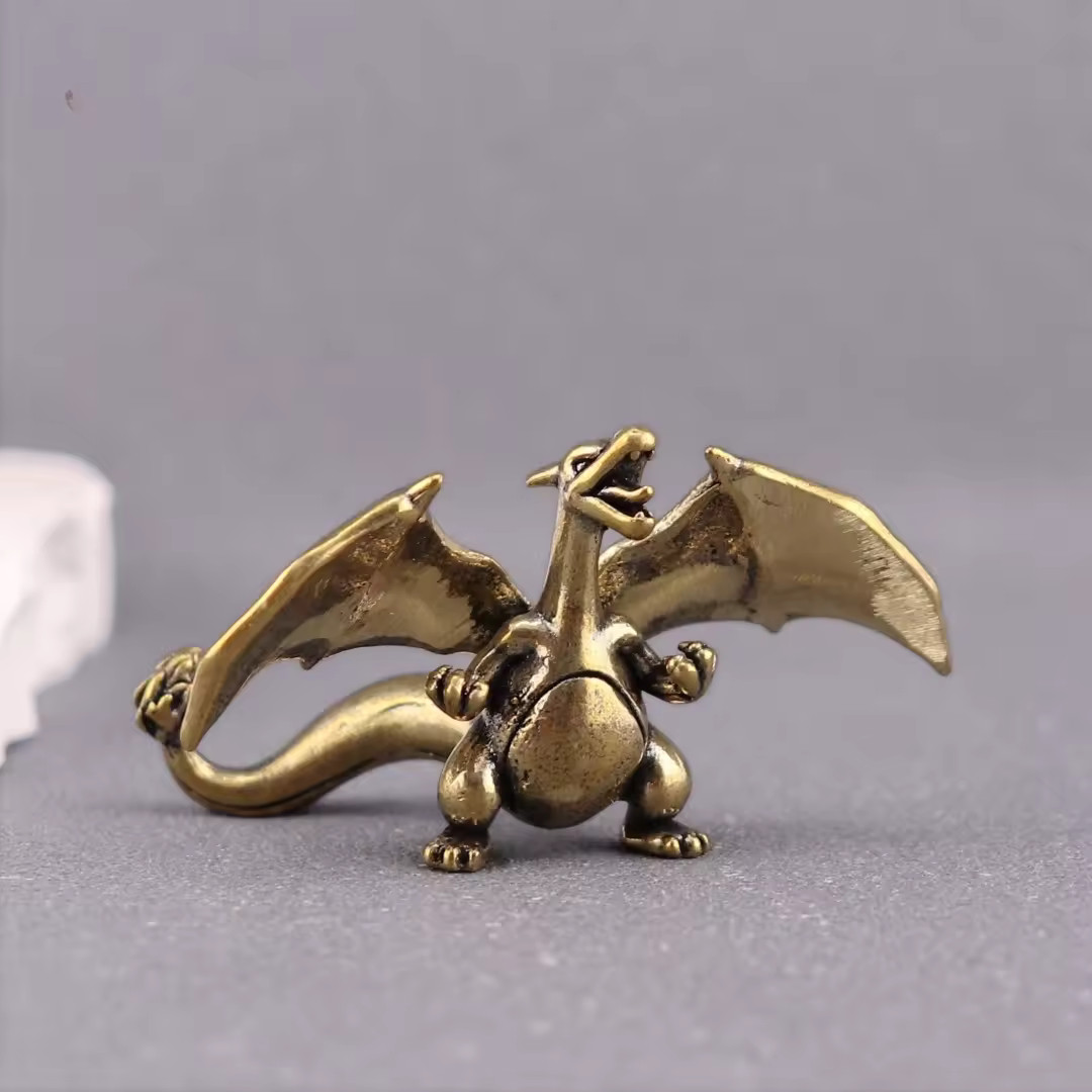 Charizard Brass Statue Pokémon Metal Collectible Display Figurine