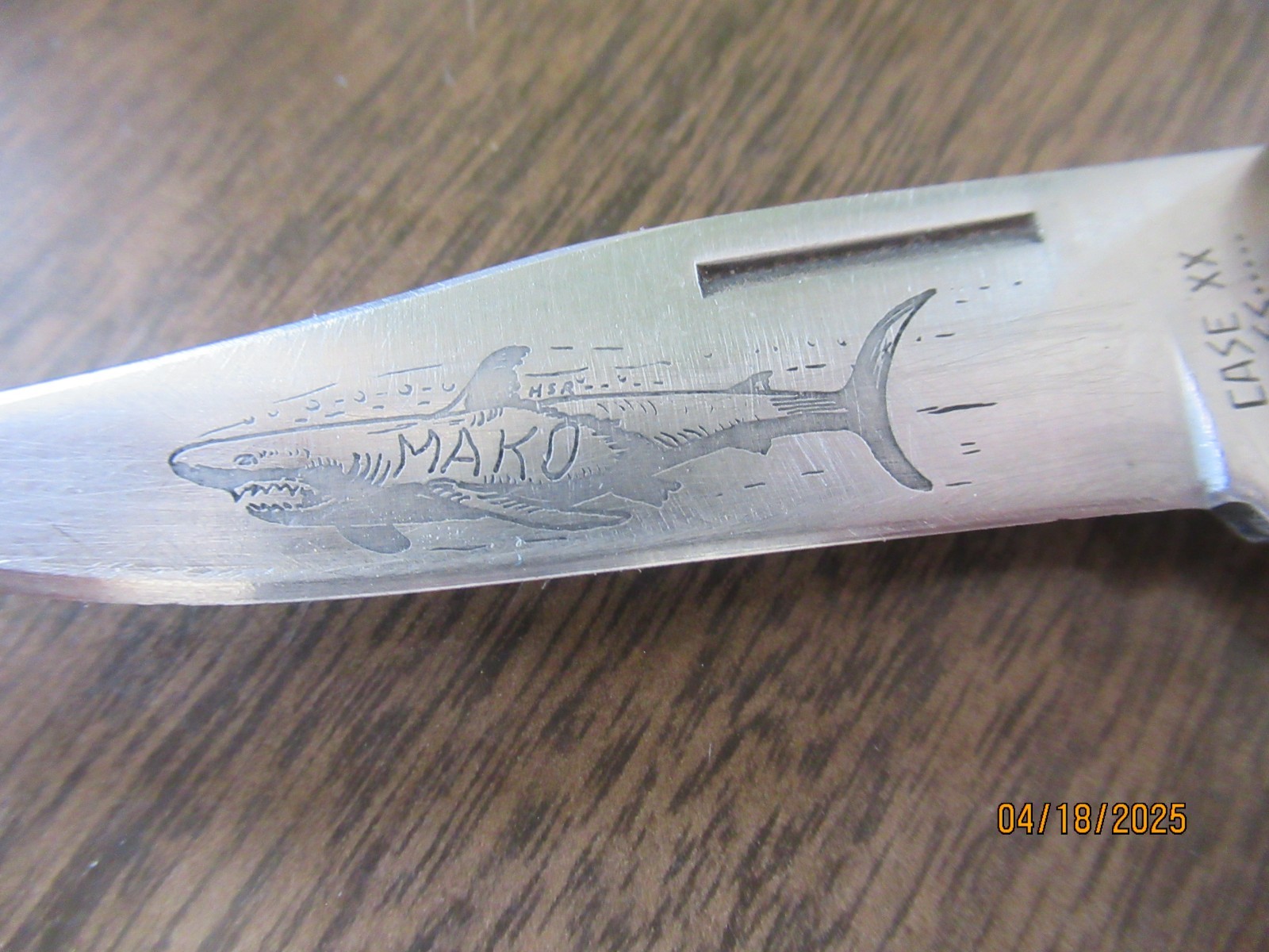 Vintage Case Knife Maco With Decorated Engraved Handle