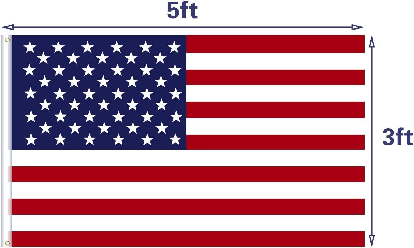 Wholesale lot 18 3′ x 5′ ft. USA US American Flag Stars Grommets United States