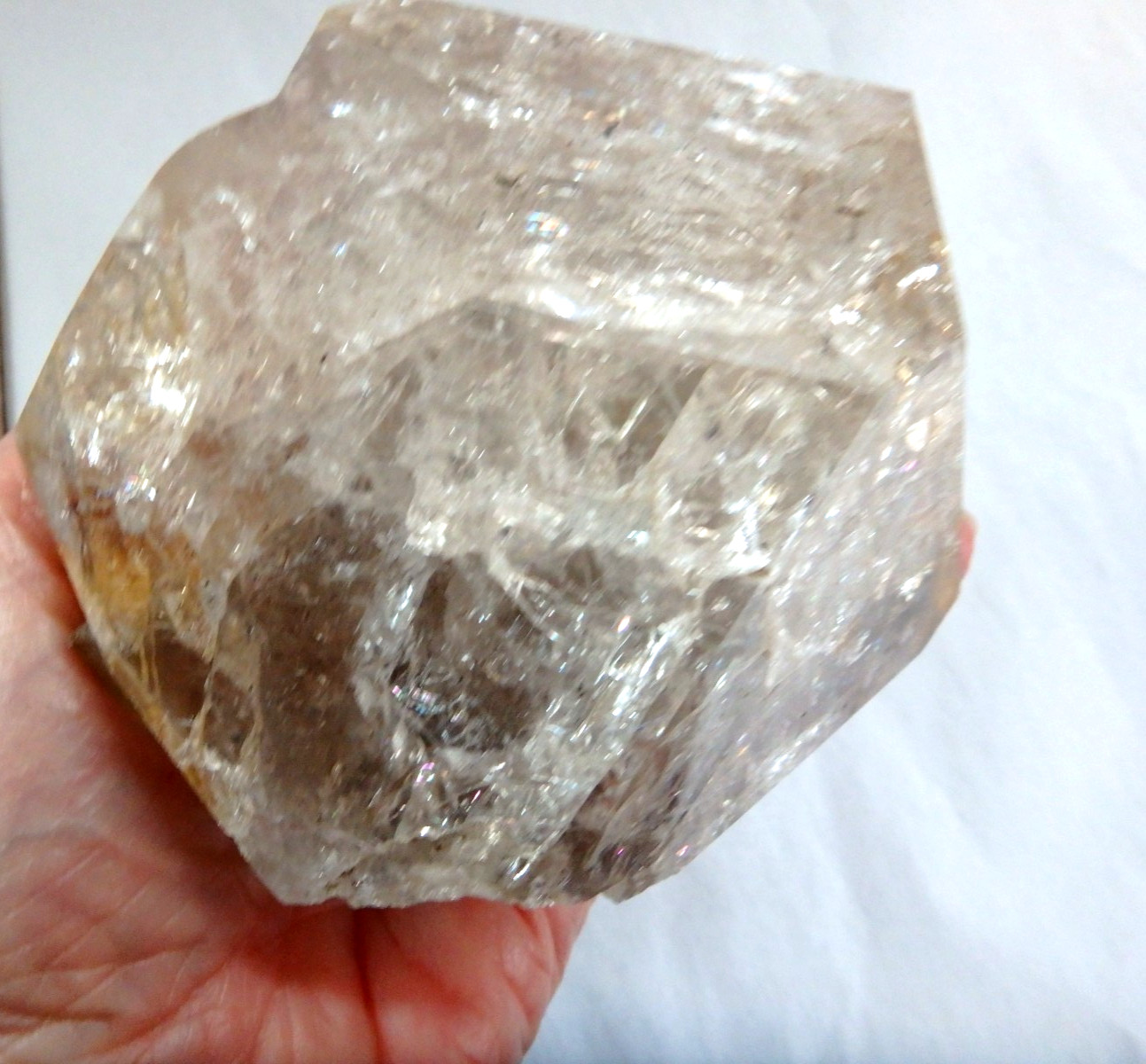 Crystal 💎 Huge Herkimer Diamond Full of Rainbows 1 pound 11 ounces Collector