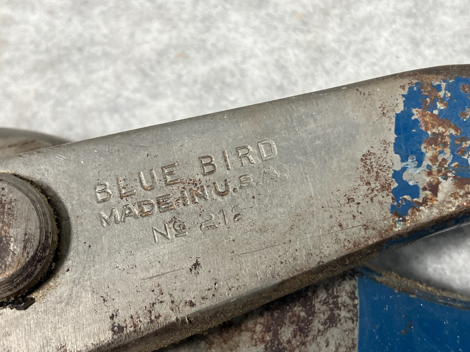 Vintage Blue Bird No. 212 12-3/4″ Duckbill Tin Snips Sheet Metal Shears USA