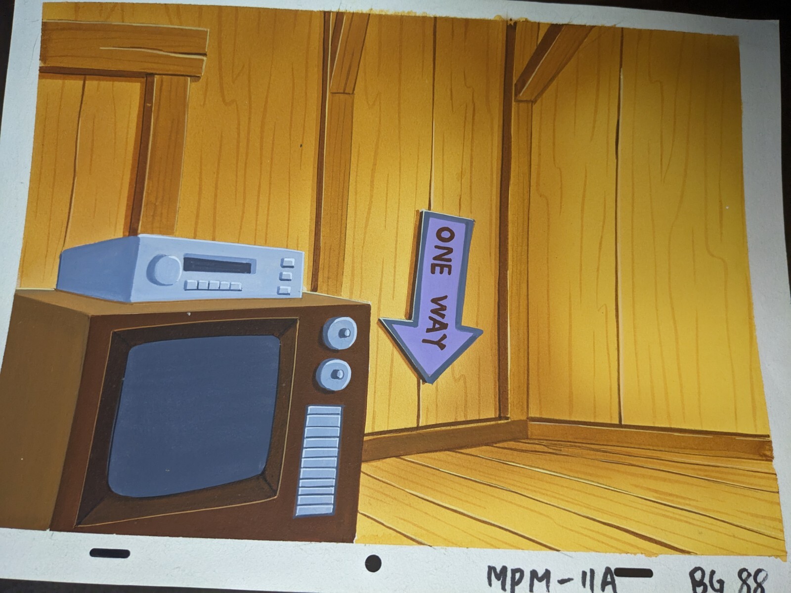 Animation Cel Background Production Art Vintage cartoons Disney Marvel Lot BG30