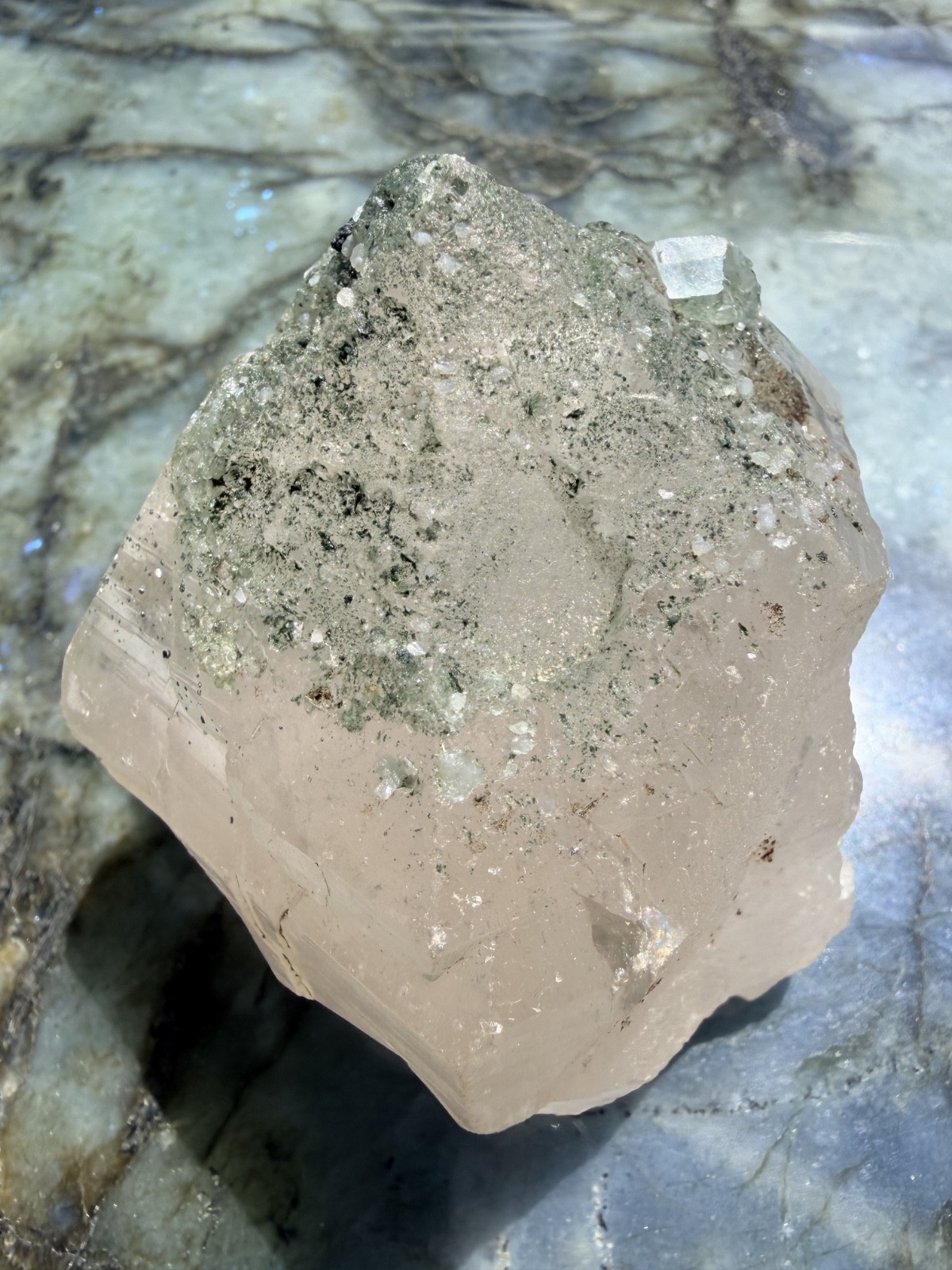 Himalayan Nirvana Quartz with Green Chlorite Raw Point From Nepal
