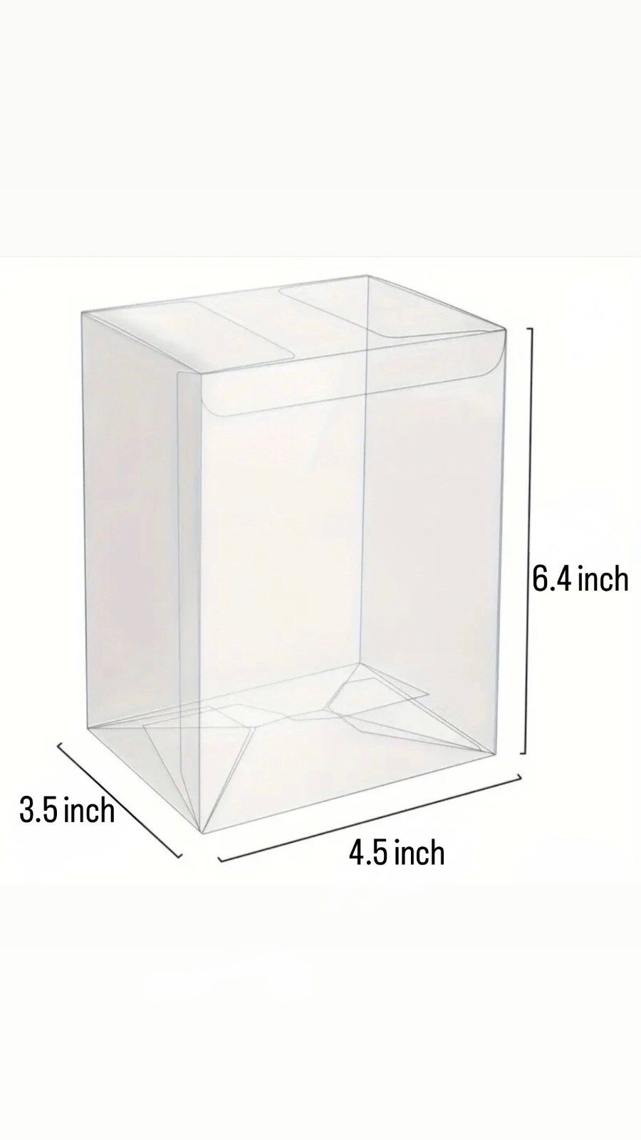 Pop Protector Case for Funko 4″ Vinyl Box Crystal Clear .35mm Case Lot of 2-100