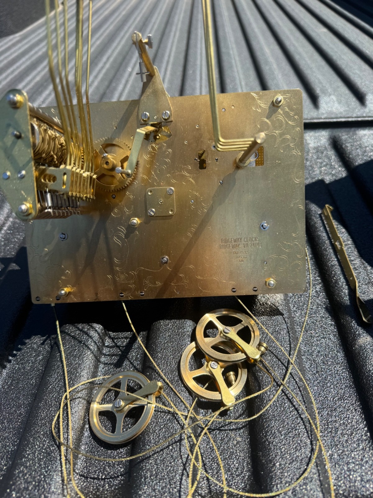 8 day Hermle 1161-850BS grandfather clock movement