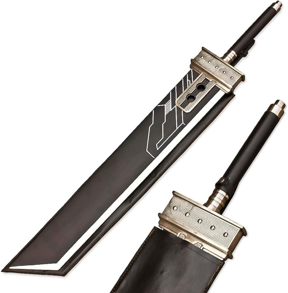 54″ Handmade Stainless Steel Cloude Strifee Buster Metal Sword