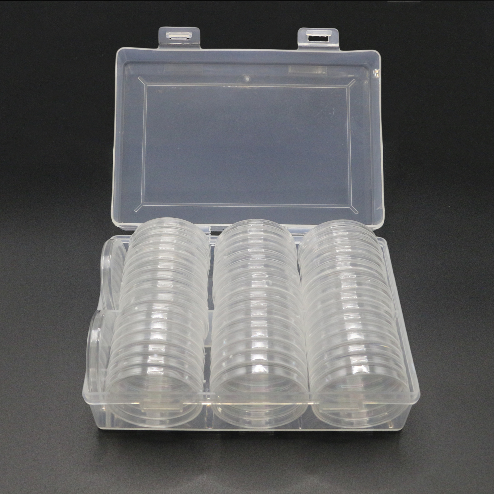 50Pcs Direct Fit Airtight 40.6mm American Silver Eagle 1Oz Coin Holders Capsules
