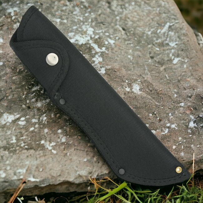 NEW Fixed Blade Knife Sheath Black Nylon Fits 6.25″ Blades Sturdy Tactical Case