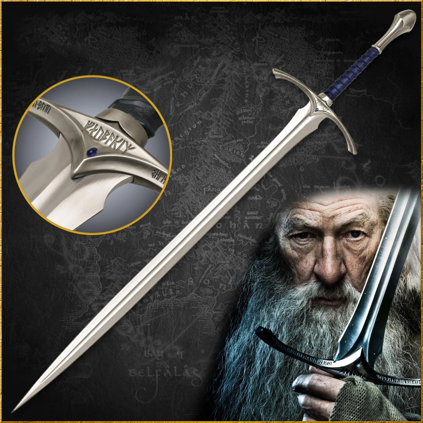 44” Handmade Sword of Turgon – Gondolin Foe Hammer Rings Inspired Movie Replica