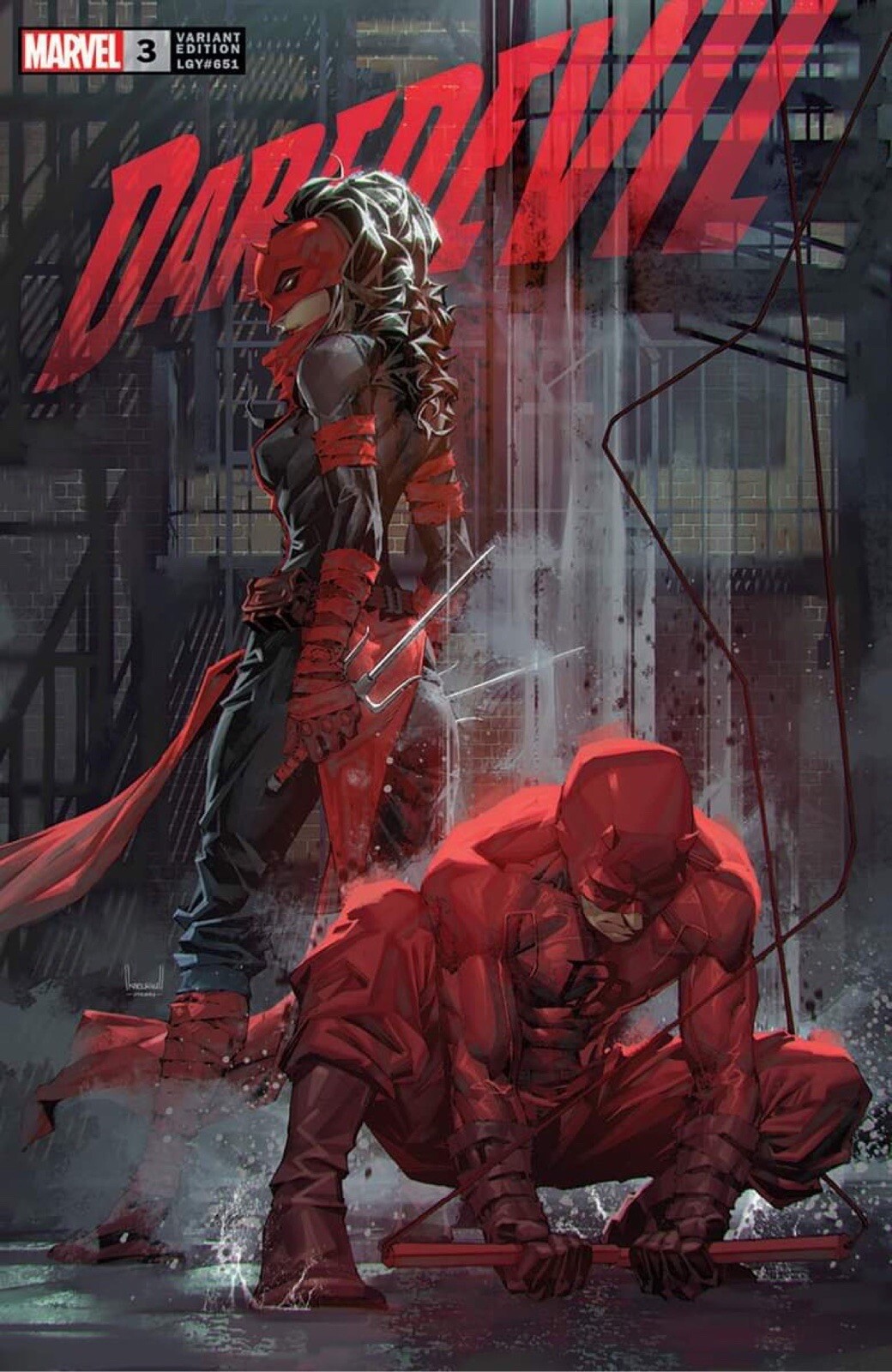 🚨🔥 DAREDEVIL #3 KAEL NGU Unknown 616 Variant Set Trade & Virgin ELEKTRA