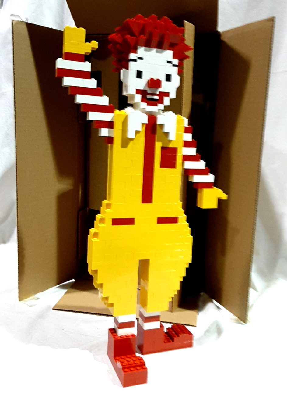 1999 LEGO RONALD MCDONALD – 18″ TALL -BRAND NEW IN ORIGINAL BOX