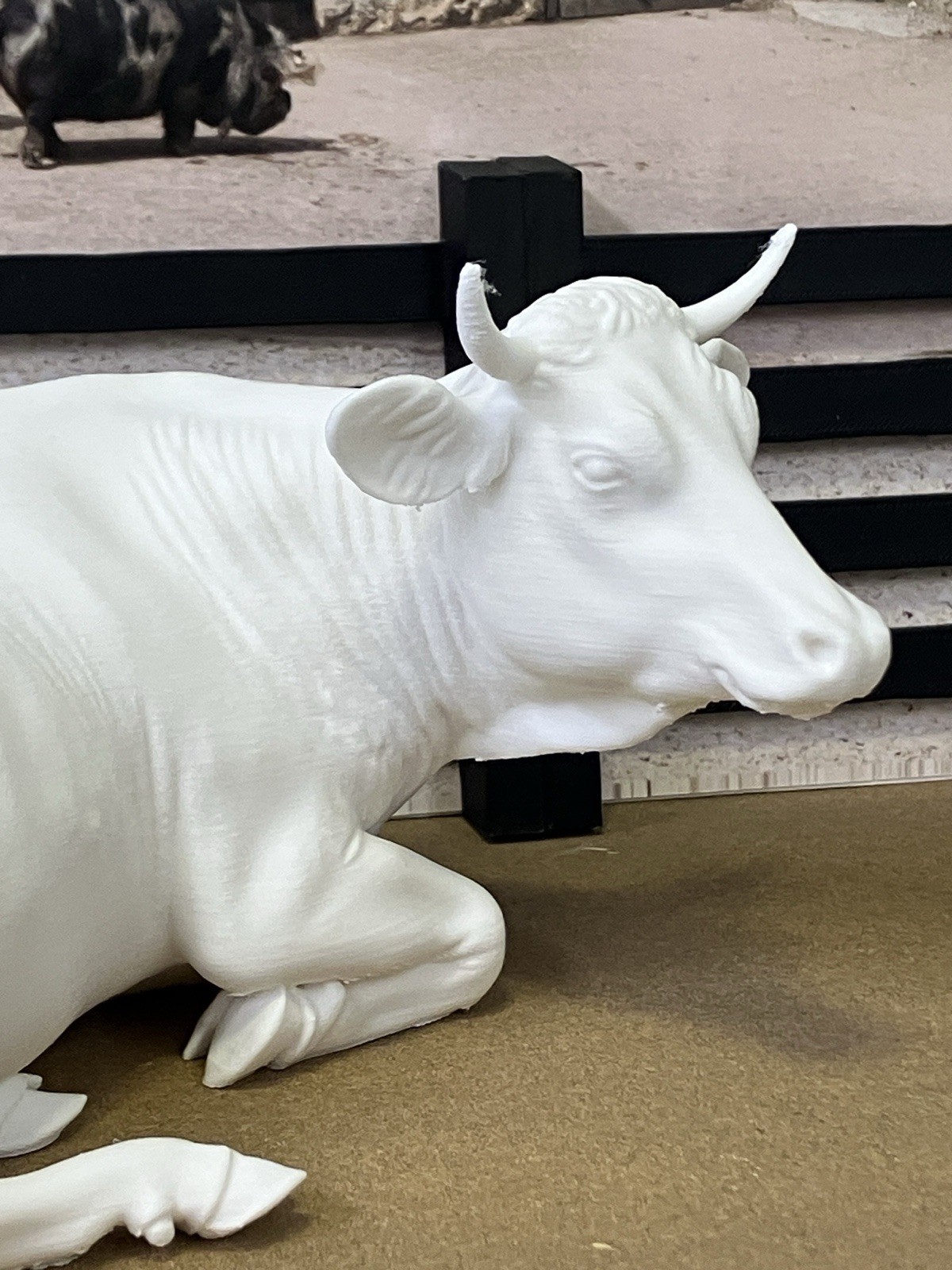 1:9 Traditional Lying Down Model Cow Heifer 3D Print For Breyer Horses Cattle