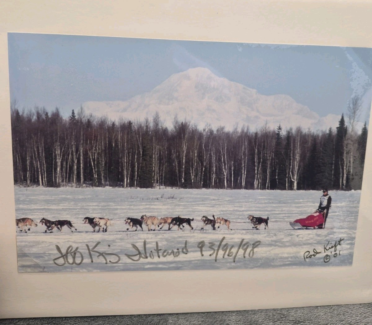 ROD KIEFT SIGNED ORIGINAL Photograh Willow Alaska „King And The Mountain “ 0103