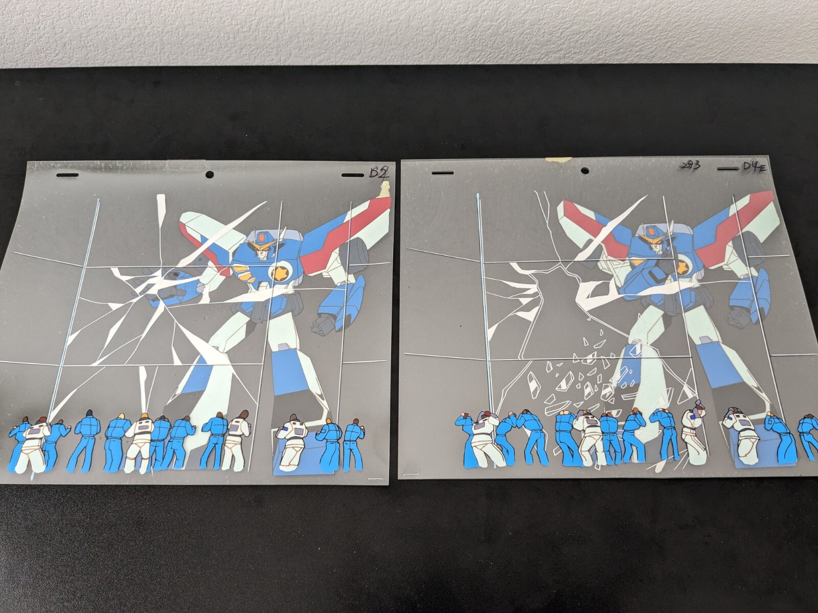 Brave Fighter of Legend Da-Garn Anime Lot of 2 PRODUCTION CELS