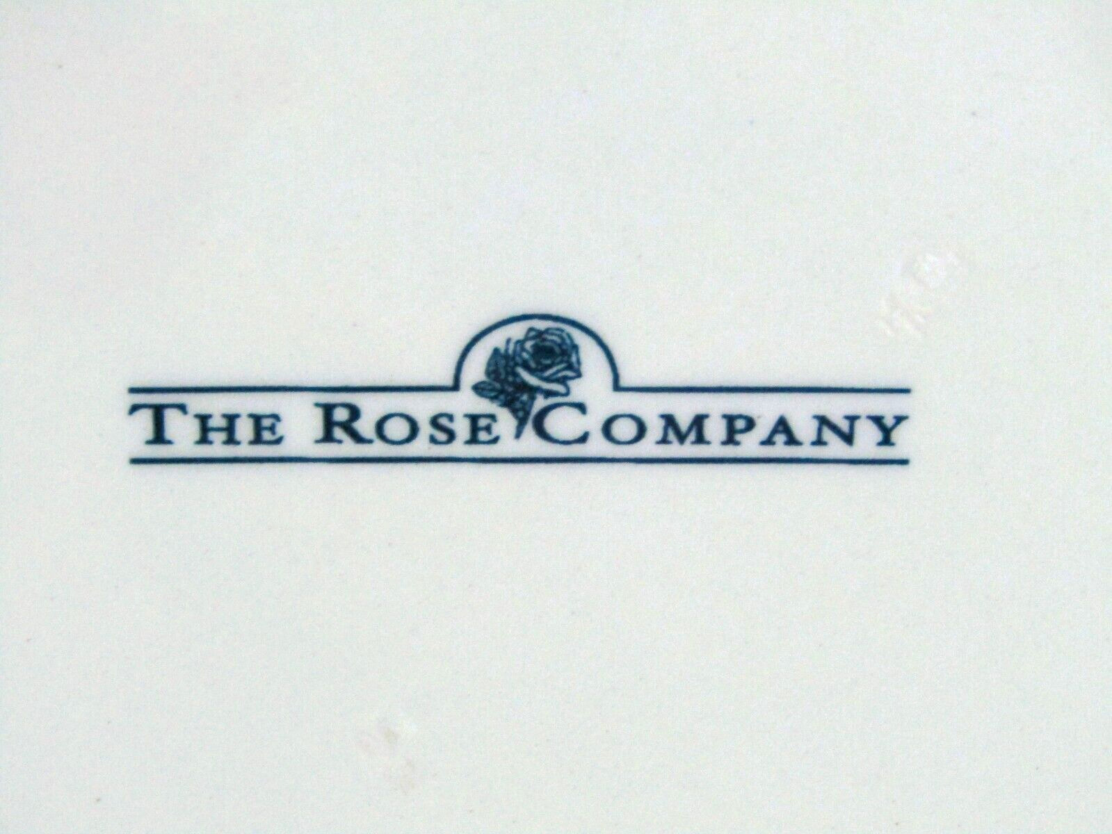 Rose Company Snowman, Christmas Trees & Stars Border Ceramic 13” Platter Plate