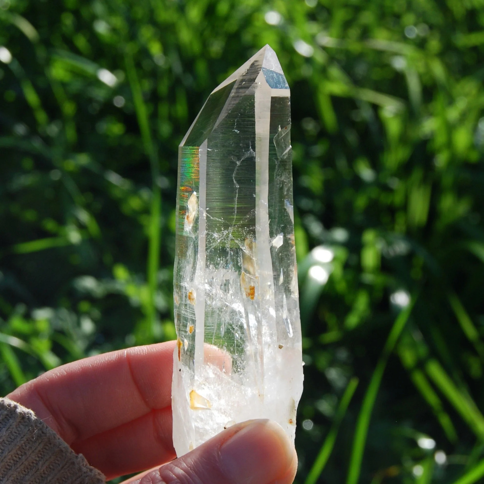 4.5in 132g Channeler Blades of Light Lemurian Crystal, Optical Quartz, La Bellez