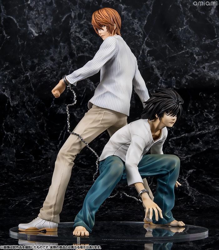 Yagami Light & L Figure Anime DEATH NOTE PVC Model Toys Collection Statue No Box