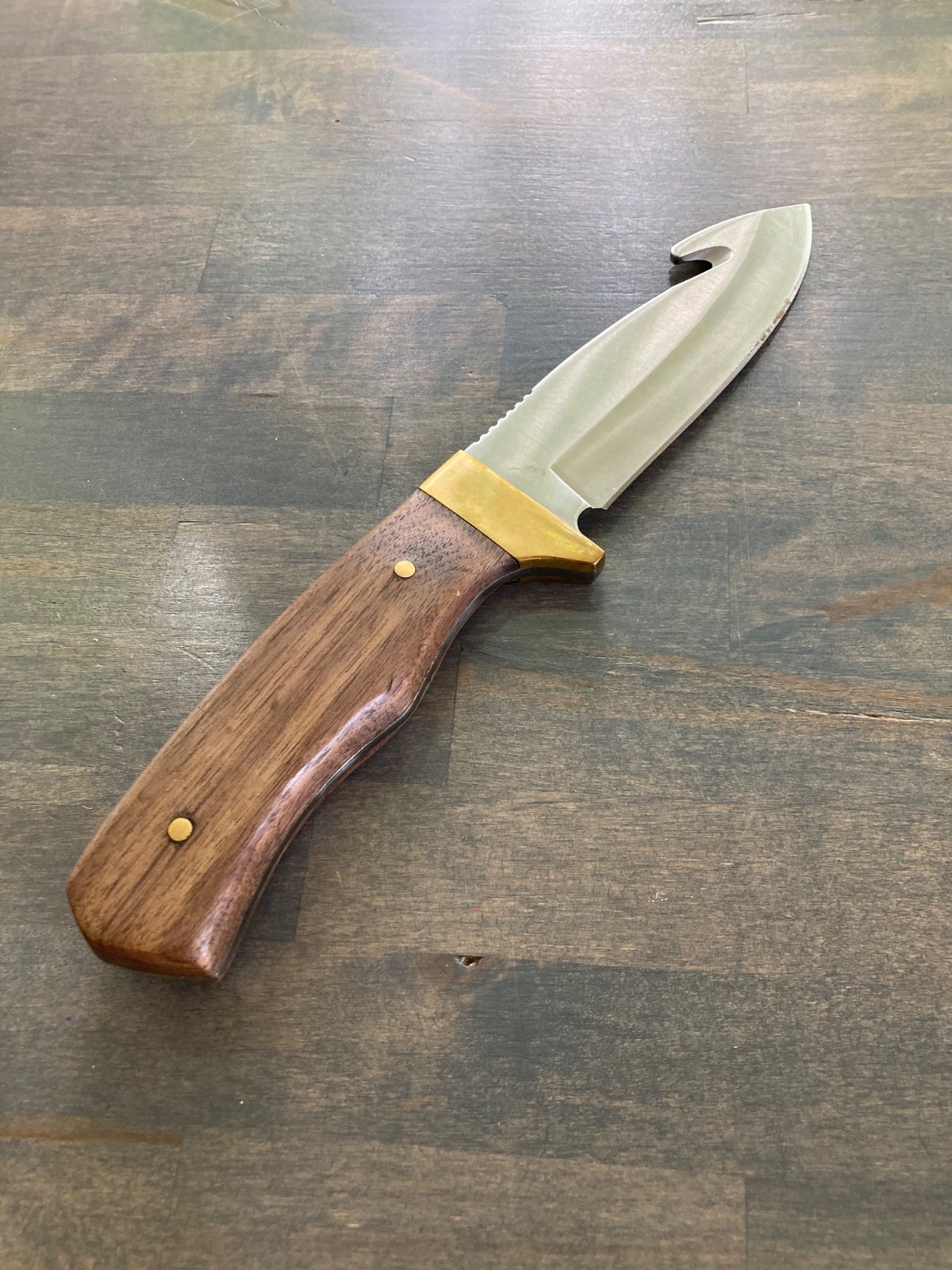 Mossy oak 9.5in full tang gut hook knife with sheath NEW never used mossyoak