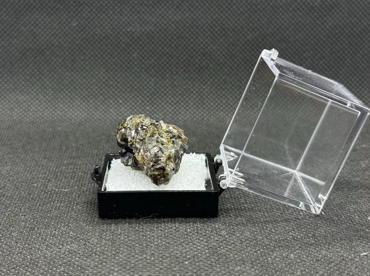 Andradite Garnet Mineral Specimen In Perky Box – 16G