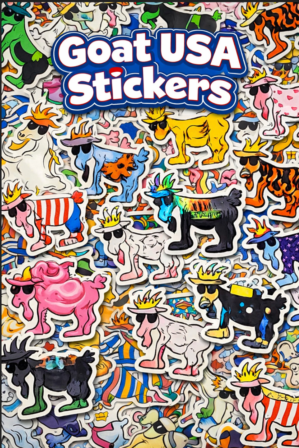 SALE RARE 🚨 ☘️Goat USA Stickers 🐐 Most Under $4″ 🚨☘️Over 195 to choose